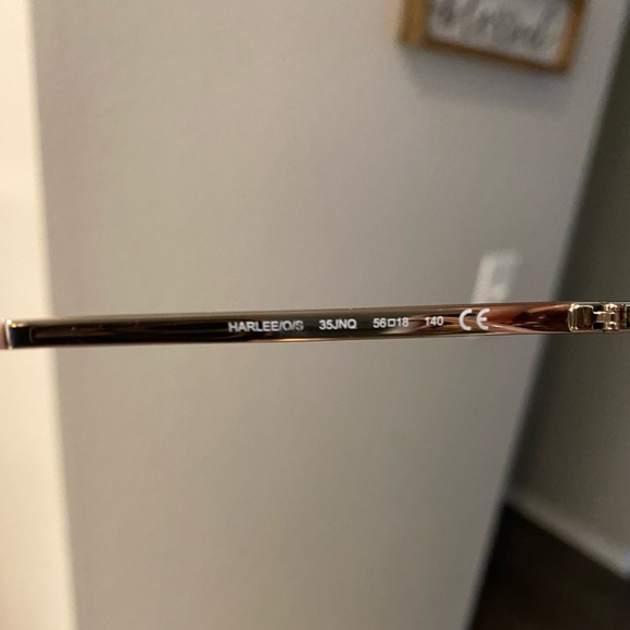 Kate Spade pink tint aviator Harlee sunglasses w/case - Picture 7 of 8